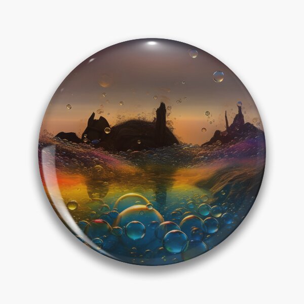 Item preview, Effervescent Enigma: The Bubble-Adorned Planet's Chromatic Shadows designed and sold by MonsterMatt87.