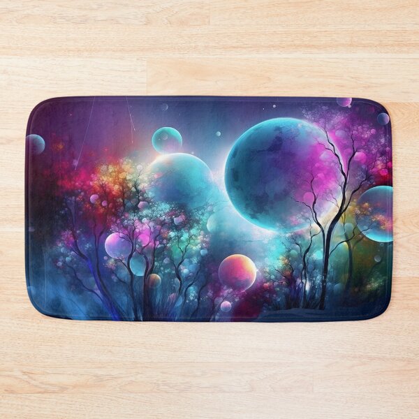 Item preview, Otherworldly Silhouettes: Enchanted Trees Amidst Celestial Spheres designed and sold by MonsterMatt87.