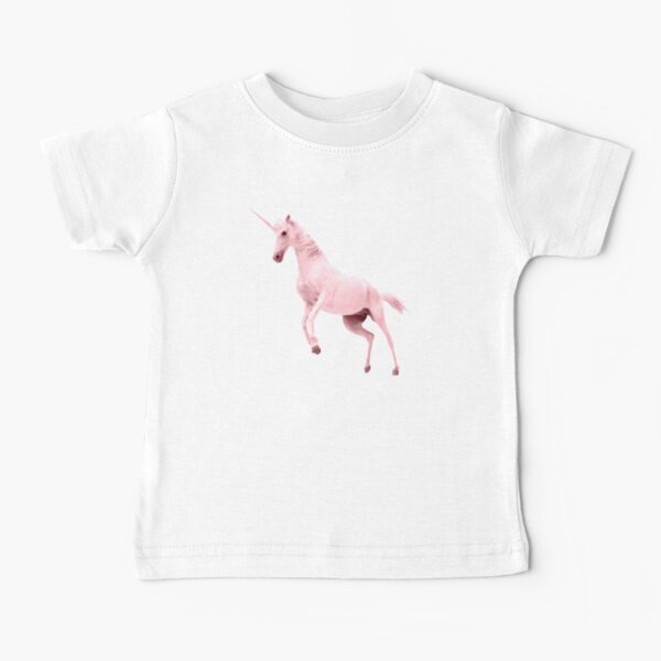 Pink Unicorn by Alice Monber Baby T-Shirt
