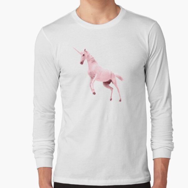 Pink Unicorn by Alice Monber Long Sleeve T-Shirt