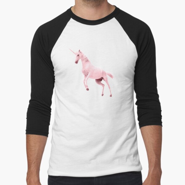 Pink Unicorn by Alice Monber Baseball ¾ Sleeve T-Shirt
