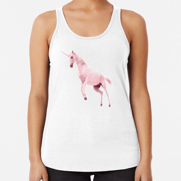 Pink Unicorn by Alice Monber Racerback Tank Top