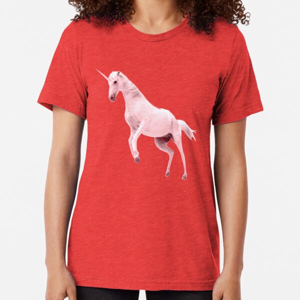 Pink Unicorn by Alice Monber Tri-blend T-Shirt
