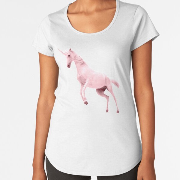 Pink Unicorn by Alice Monber Premium Scoop T-Shirt