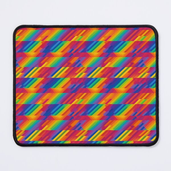 Item preview, Bold Rainbow Stripes & Triangles Fusion | Seamless Pattern designed and sold by Adam Prettyjohns.