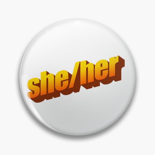 Artikelvorschau, sie/ihr WordArt-Pronomenknopf entworfen und verkauft von SarusVakarian.