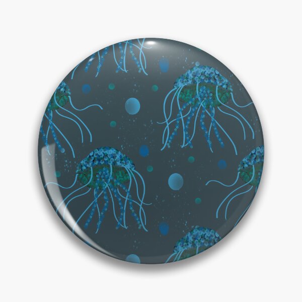 Item preview, Glynis Jellyfish Print - Blues and Greens - Free Falling Print  designed and sold by Niki McNeil.