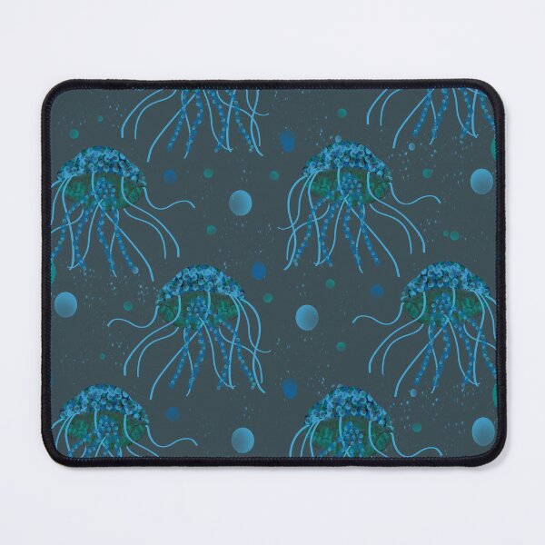 Item preview, Glynis Jellyfish Print - Blues and Greens - Free Falling Print  designed and sold by Niki McNeil.