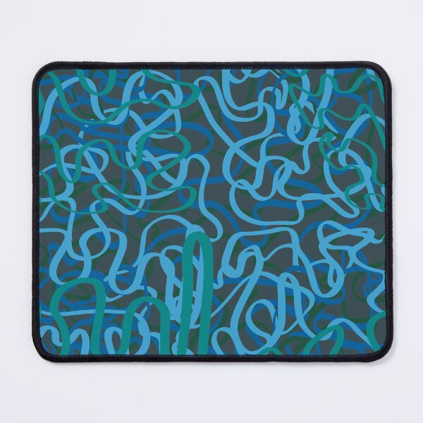 Item preview, Glynis Jellyfish Collection - Blues and Greens - Squiggles designed and sold by Niki McNeil.