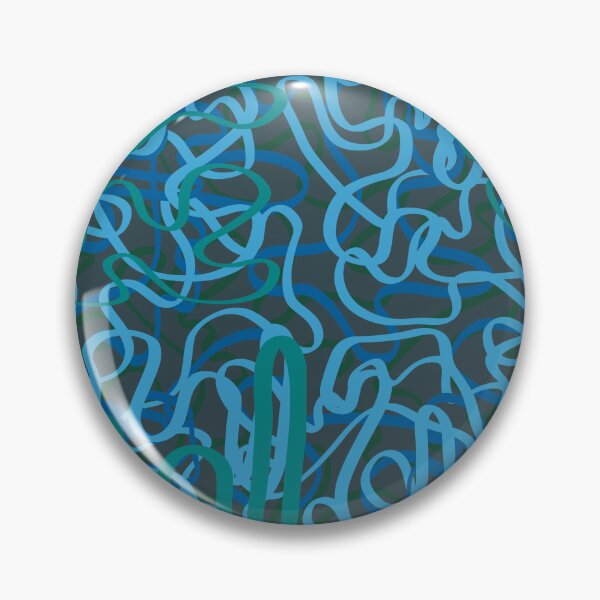 Item preview, Glynis Jellyfish Collection - Blues and Greens - Squiggles designed and sold by Niki McNeil.