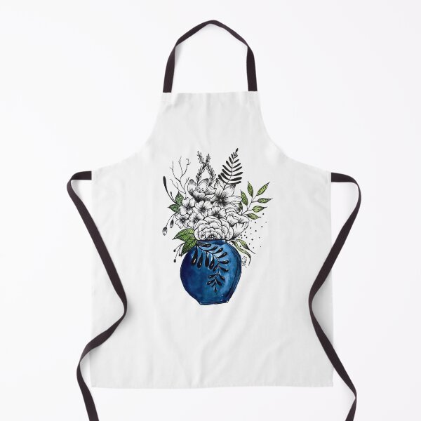 Item preview, blue vase vine designed and sold by pilarsart.