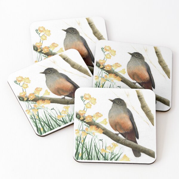 Item preview, thrush and freesias designed and sold by aguspersico.
