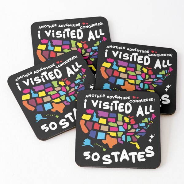 Item preview, I Visited All 50 States US Map Travel Challenge  designed and sold by Uppercase Tees.