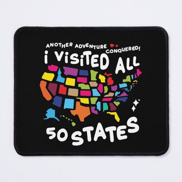 Item preview, I Visited All 50 States US Map Travel Challenge  designed and sold by Uppercase Tees.