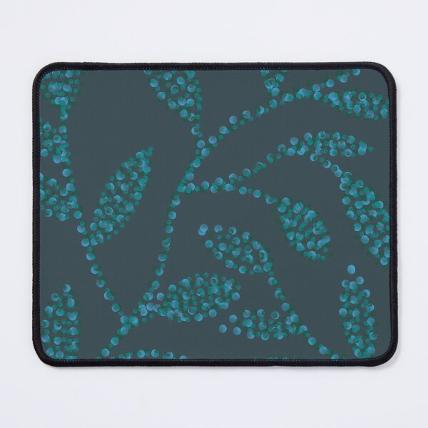 Item preview, Glynis Jellyfish Collection - Blues and Greens - Dotted Underwater Leaves Print designed and sold by Niki McNeil.