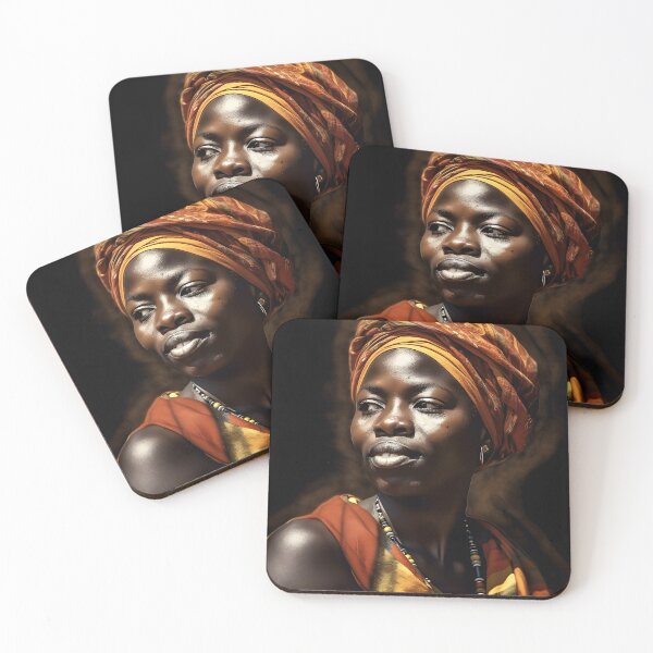 Aperçu de l'œuvre femme africaine créée et vendue par Gallery-Wending.