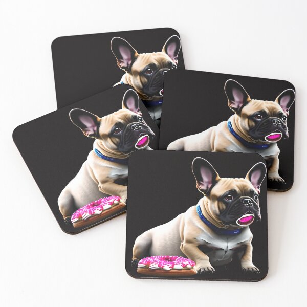 Item preview, French bulldog lovers, sweet frenchie with pink donuts designed and sold by storerichard ⭐⭐⭐⭐⭐.