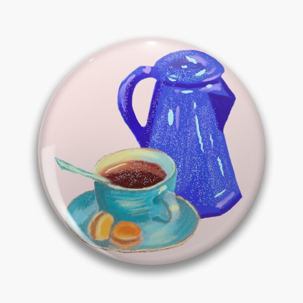 Item preview, Cup of coffee and teapot designed and sold by fersdraw.