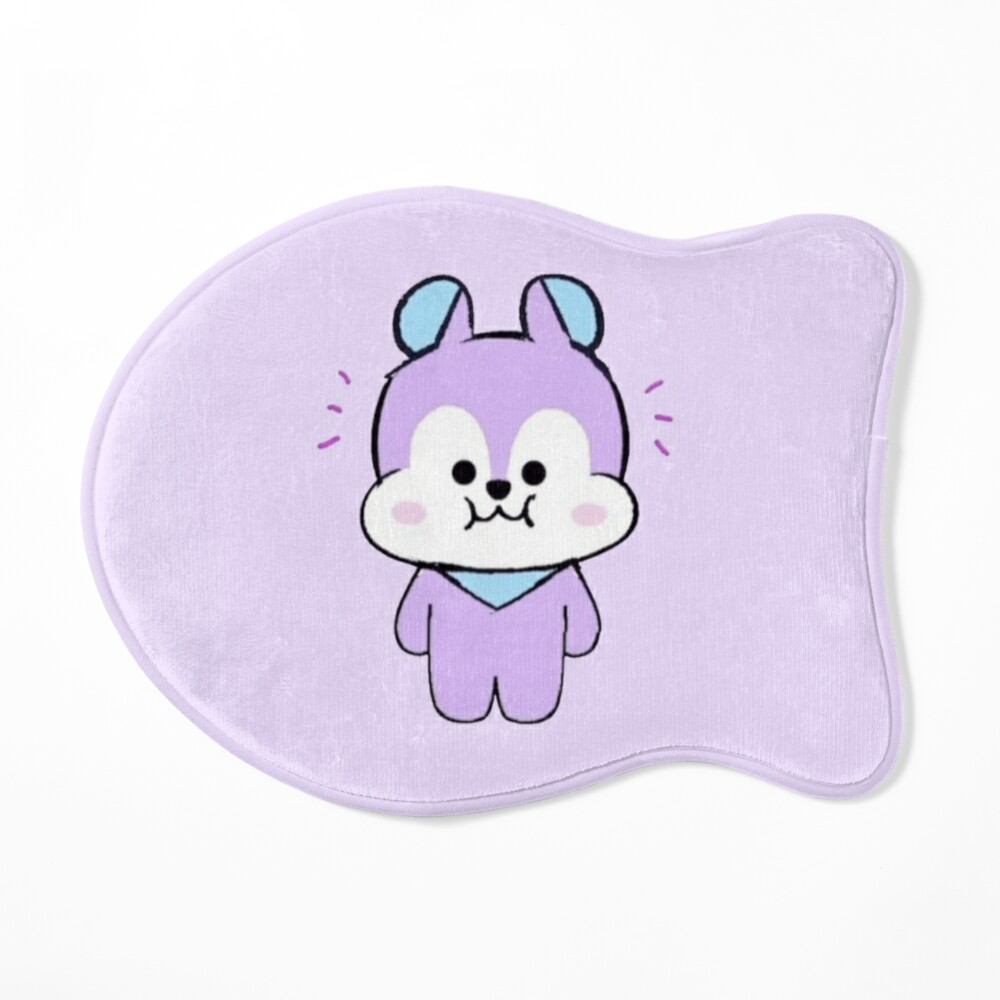 BT21 cute puffed cheeks real new unmasked Mang the squirrel by BTS jhope  Jung Hoseok purple aesthetic face reveal mang without a mask iPad Case &  Skin for Sale by Glacieux