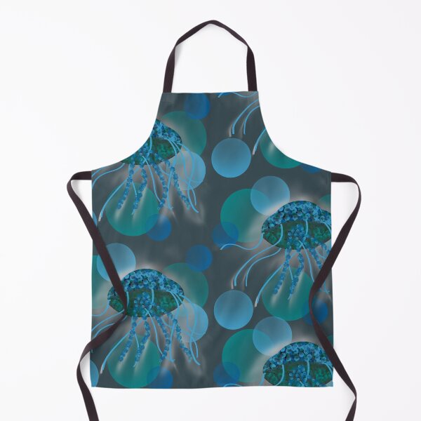 Item preview, Glynis Jellyfish Collection - Blues and Greens - Tentacles designed and sold by Niki McNeil.