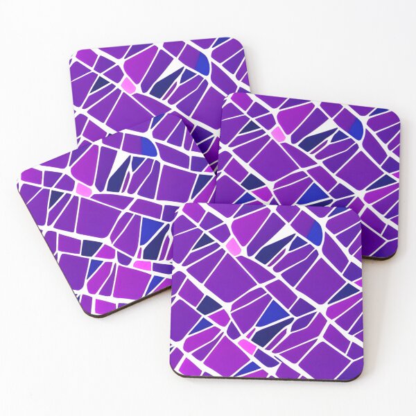 Item preview, Abstract Purple and White Mosaic designed and sold by calibrit.