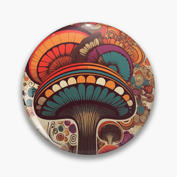 Item preview, Hippy Groovy Mushroom Psychedelic | Mystical Mycelium | Colorful Psychedelic Mushroom designed and sold by mindexploration.