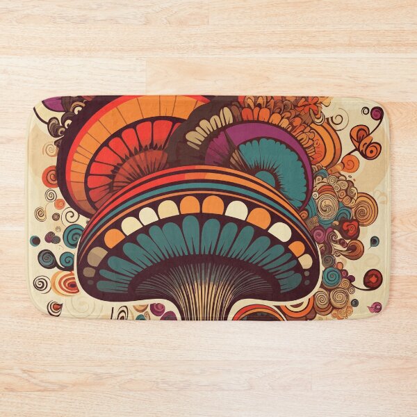 Item preview, Hippy Groovy Mushroom Psychedelic | Mystical Mycelium | Colorful Psychedelic Mushroom designed and sold by mindexploration.