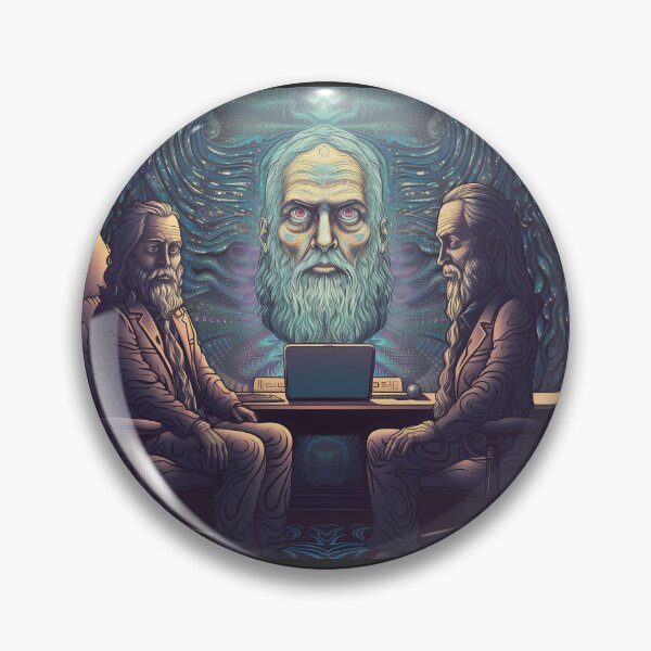Item preview, Gods Meeting | Futuristic Council | Digital Elders Artwork designed and sold by mindexploration.