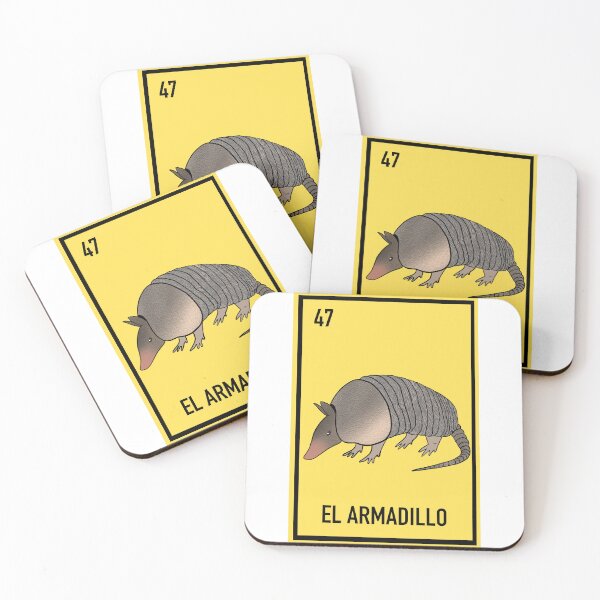 Item preview, 47 El armadillo , the armadillo, loteria card  designed and sold by DarbyHunterArt.