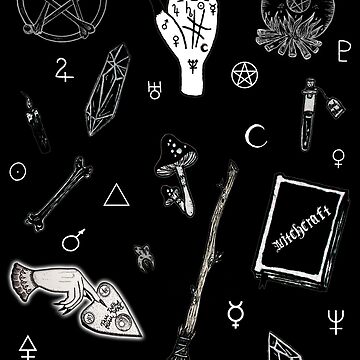 Goth Symbols Pattern Leggings