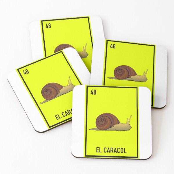 Item preview, 48 El caracol, the snail , loteria card  designed and sold by DarbyHunterArt.
