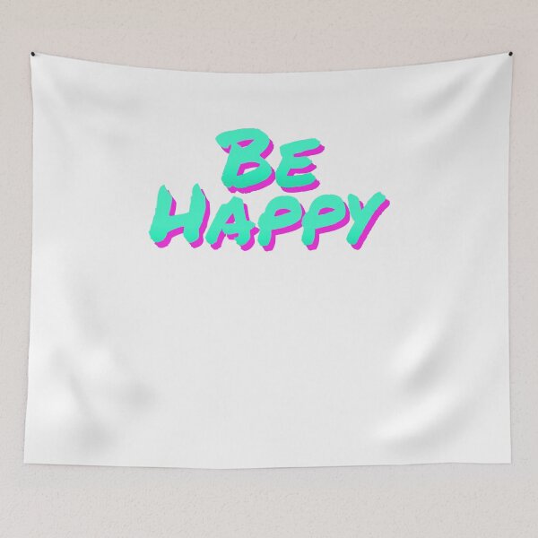 Item preview, Be Happy Vintage Retro 80's Throwback Neon designed and sold by banwa.