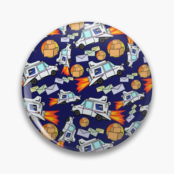 Item preview, Mail Truck Spaceship Print designed and sold by Sparkleweather.
