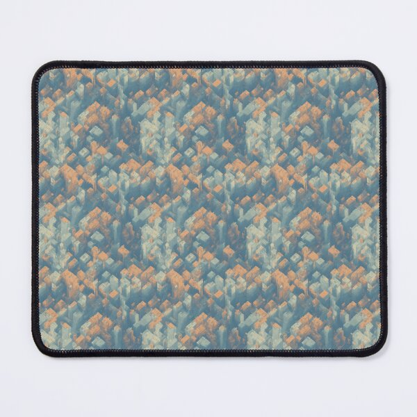 Item preview, Abstract Teal and Orange 3D Isometric City Pattern designed and sold by Aaron2610.