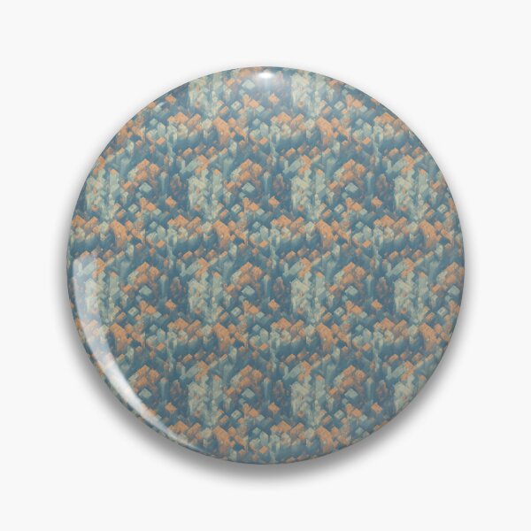 Item preview, Abstract Teal and Orange 3D Isometric City Pattern designed and sold by Aaron2610.