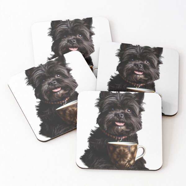 Item preview, Adorable Affenpinscher Coffee Art for Caffeine Lovers designed and sold by ClawedCreations.