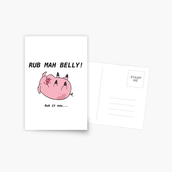 Waddle's Belly Postcard