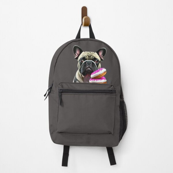 Item preview, French bulldog lovers, sweet frenchie black and white with pink donuts designed and sold by storerichard ⭐⭐⭐⭐⭐.