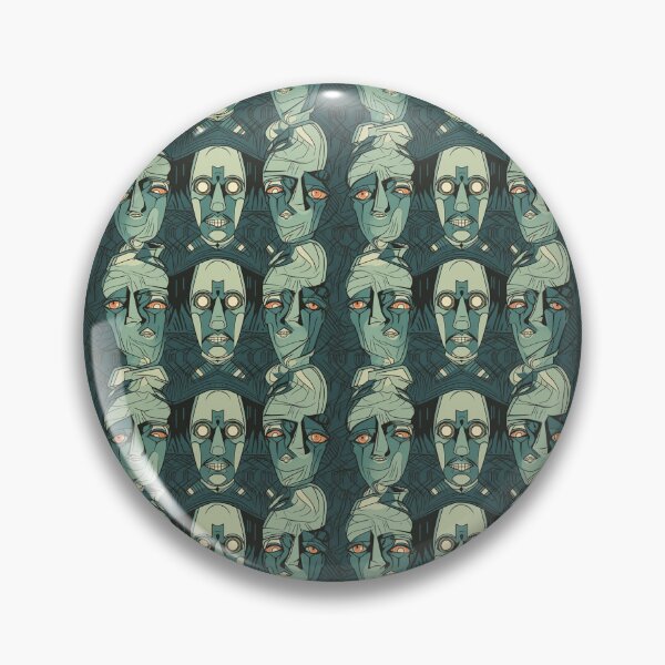 Item preview, Art Deco Zombie Pattern | Unique Vintage Horror Design designed and sold by Retro-ArtDeco.