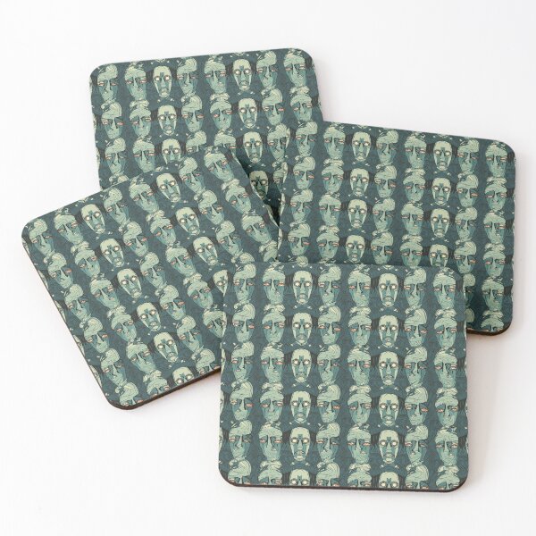 Item preview, Art Deco Zombie Pattern | Unique Vintage Horror Design designed and sold by Retro-ArtDeco.
