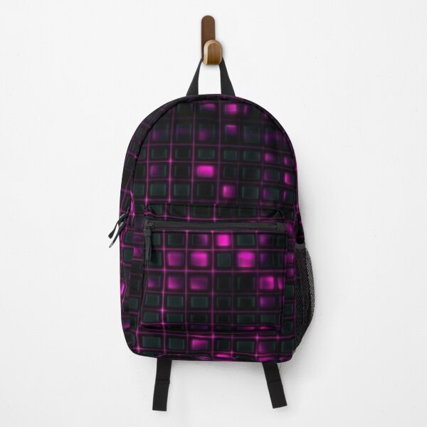 Item preview, Magenta on Black Micro-Squares Glo-fi Color Spiralution designed and sold by Spiralution.