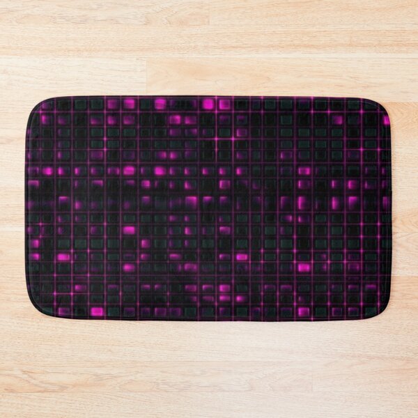 Item preview,  Magenta on Black Micro-Squares Glo-fi Color Spiralution designed and sold by Spiralution.