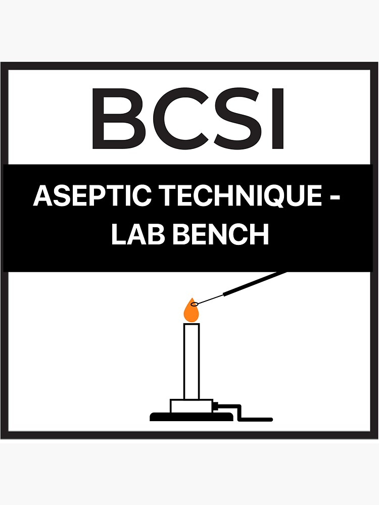 Thumbnail 3 of 3, Sticker, Aseptic Technique Badge designed and sold by BCSI.