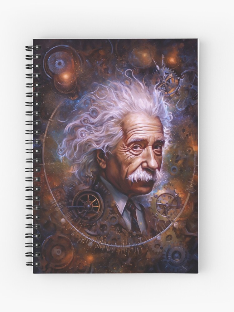 Thumbnail 1 of 3, Journal, Einstein designed and sold by phatpuppyart.