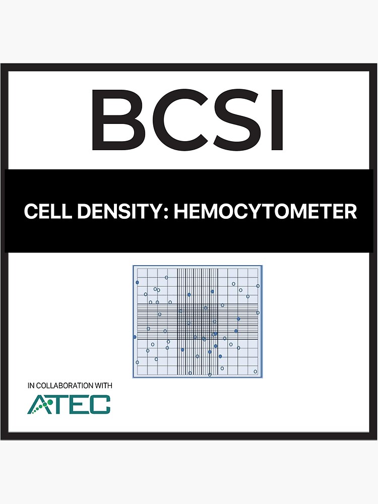 Thumbnail 3 of 3, Sticker, Cell Density Badge designed and sold by BCSI.