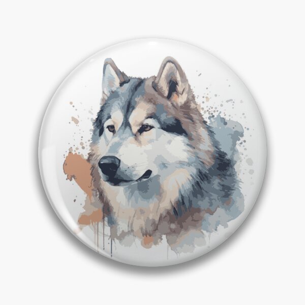 Item preview, Alaskan Malamute Portrait Pastel background designed and sold by Cody Bertasso.