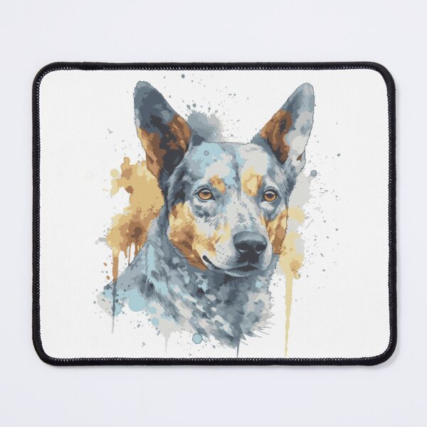 Item preview, Australian Cattle Dog Portrait with Pastel Background designed and sold by Cody Bertasso.