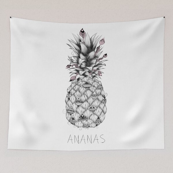 Item preview, Versión rosa de Ananas designed and sold by LouJah-.