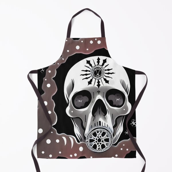 Item preview, Skull with clouds and gas mask designed and sold by worldofwhisper.