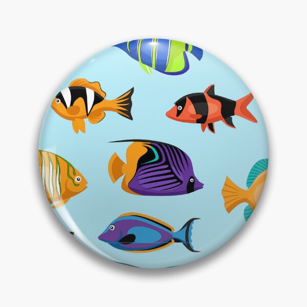 Item preview, TROPICAL FISH, COLORFUL FISH PATTERN, SEA LIFE, OCEAN, SCUBA, DIVING, SNORKELING, AQUARIUM, TROPIC ISLANDS designed and sold by classic car craze.